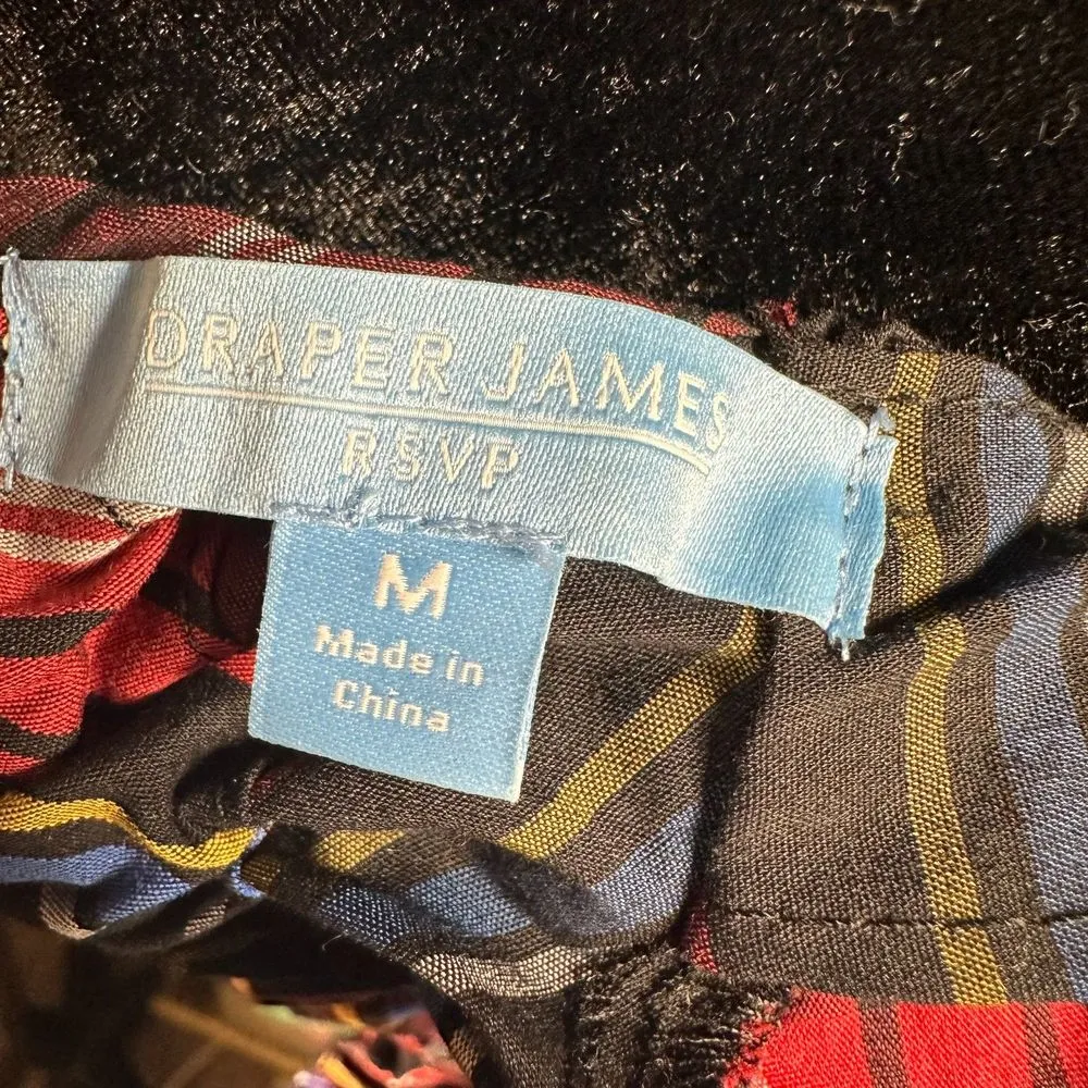 Draper James RSVP Black Red Bow Back Dress Size Medium NEW with Tags - Image 9