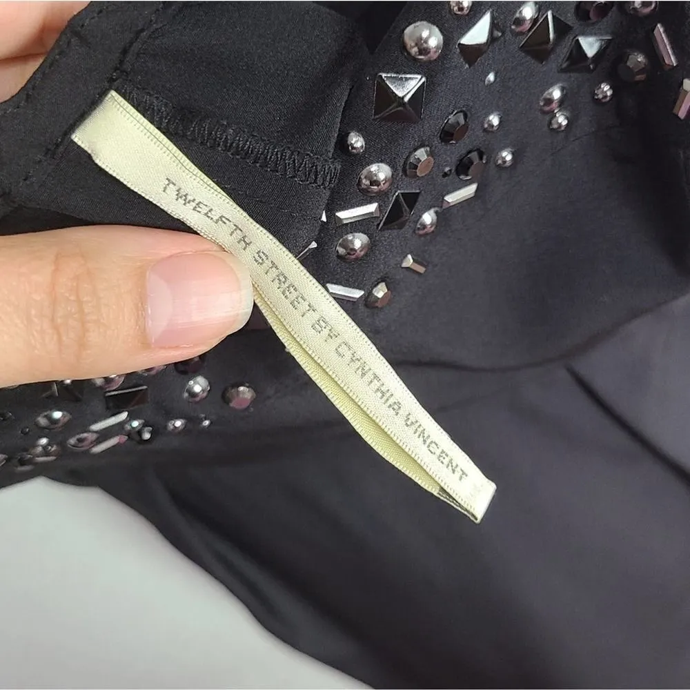 Twelfth Street By Cynthia Vincent Mini Dress 8 Black - Image 9