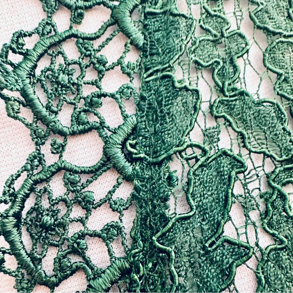 Elegant Green Lace Women's Vintage Victorian Cardigan Size M - Image 14