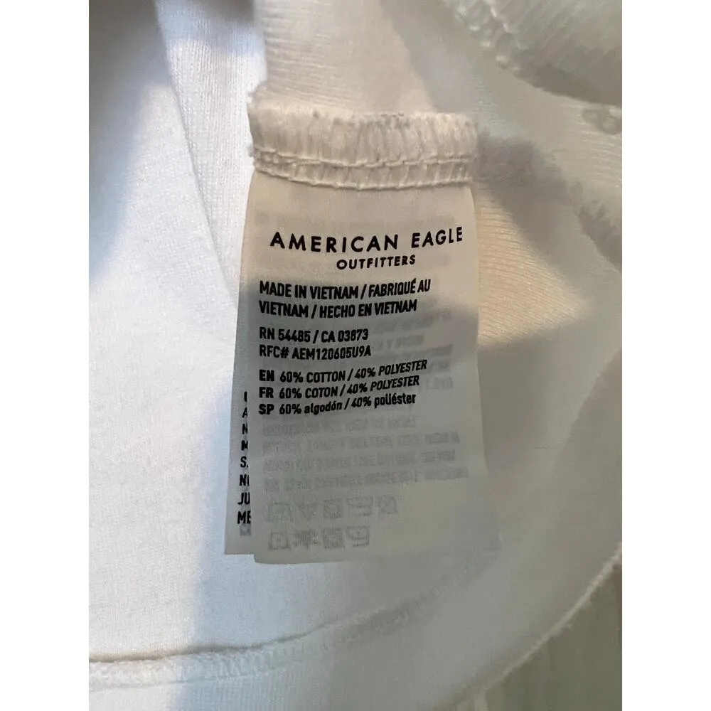American Eagle Casual Crop Top Short Sleeve T-shirt Small - Image 6