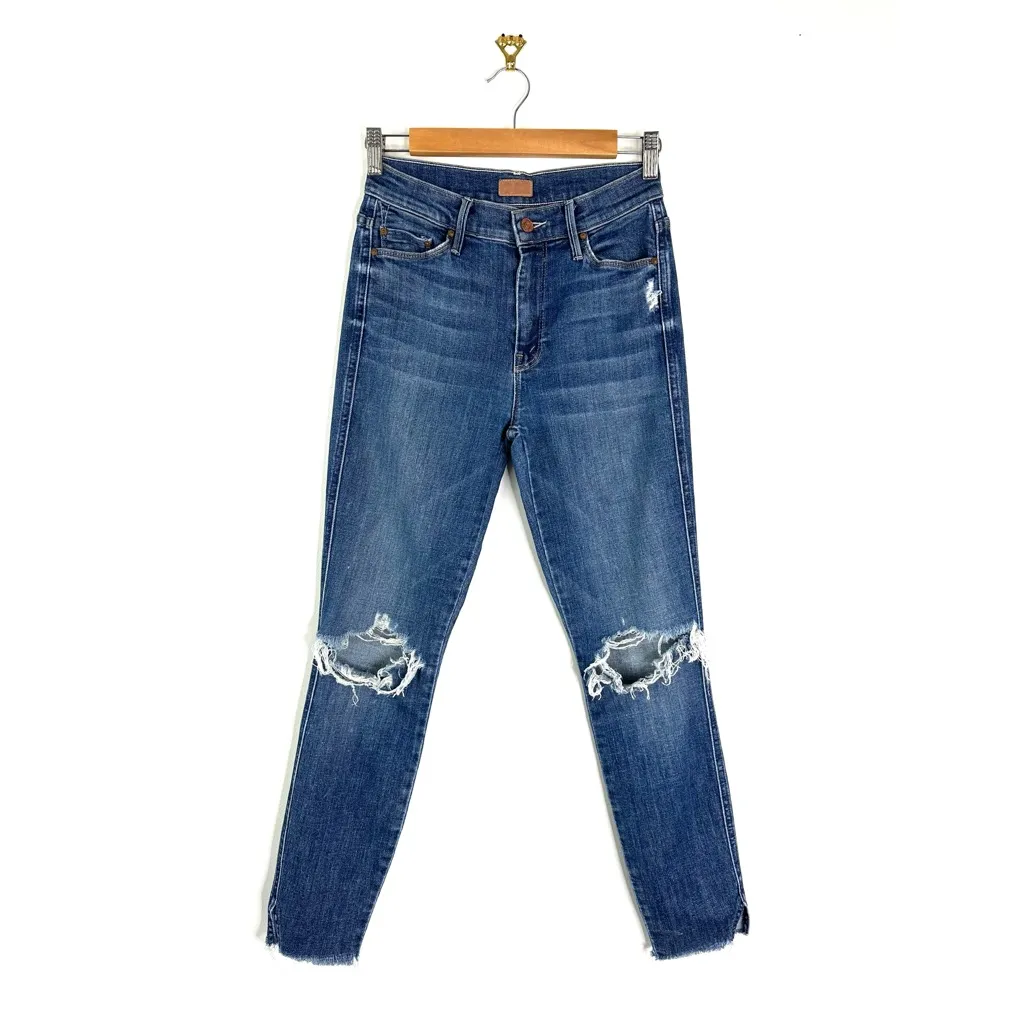 MOTHER The Vamp Fray Jeans 25 Blue - Image 5