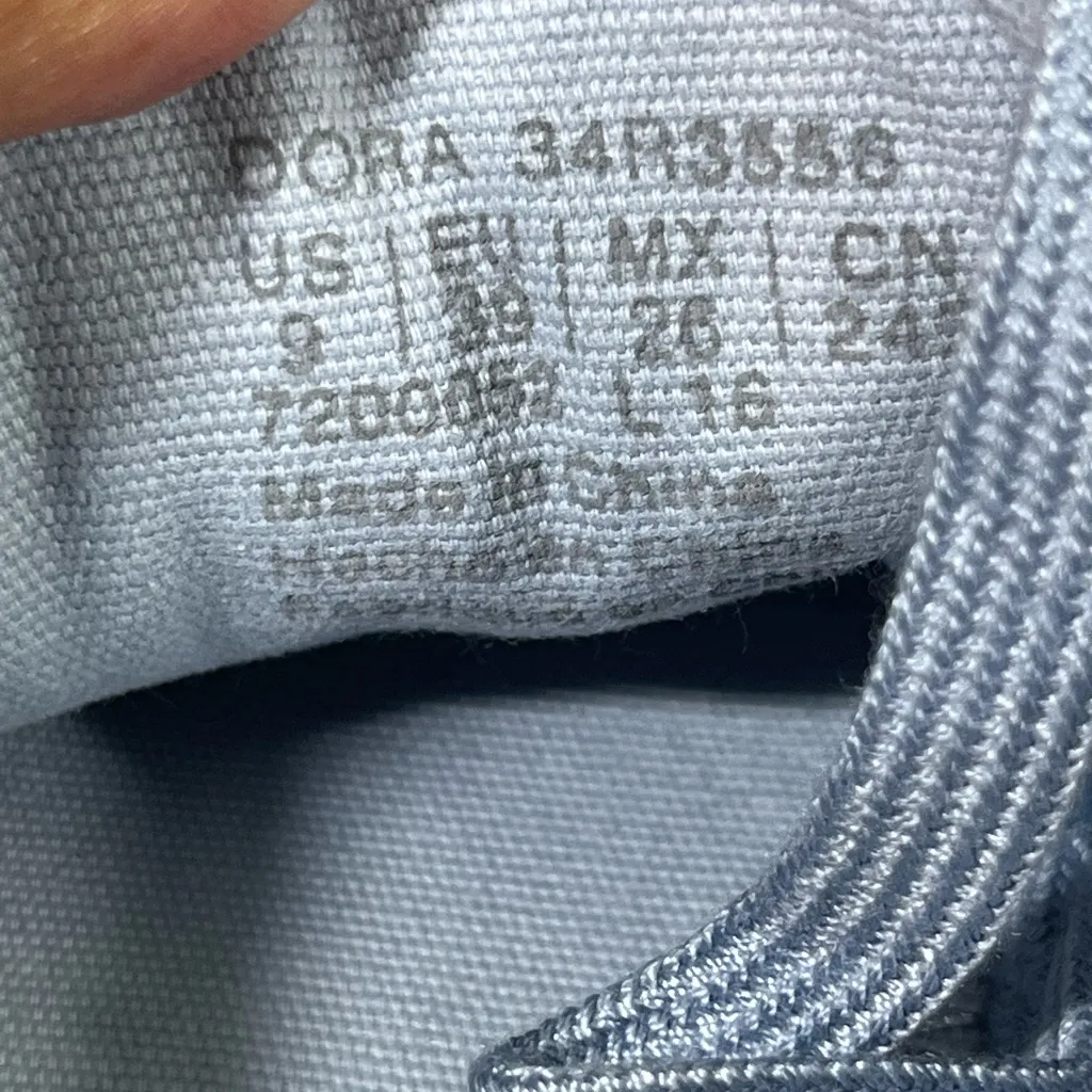 Calvin Klein Jeans DORA Canvas Sneakers Womens Sz 9 BABY BLUE NEW - Image 9