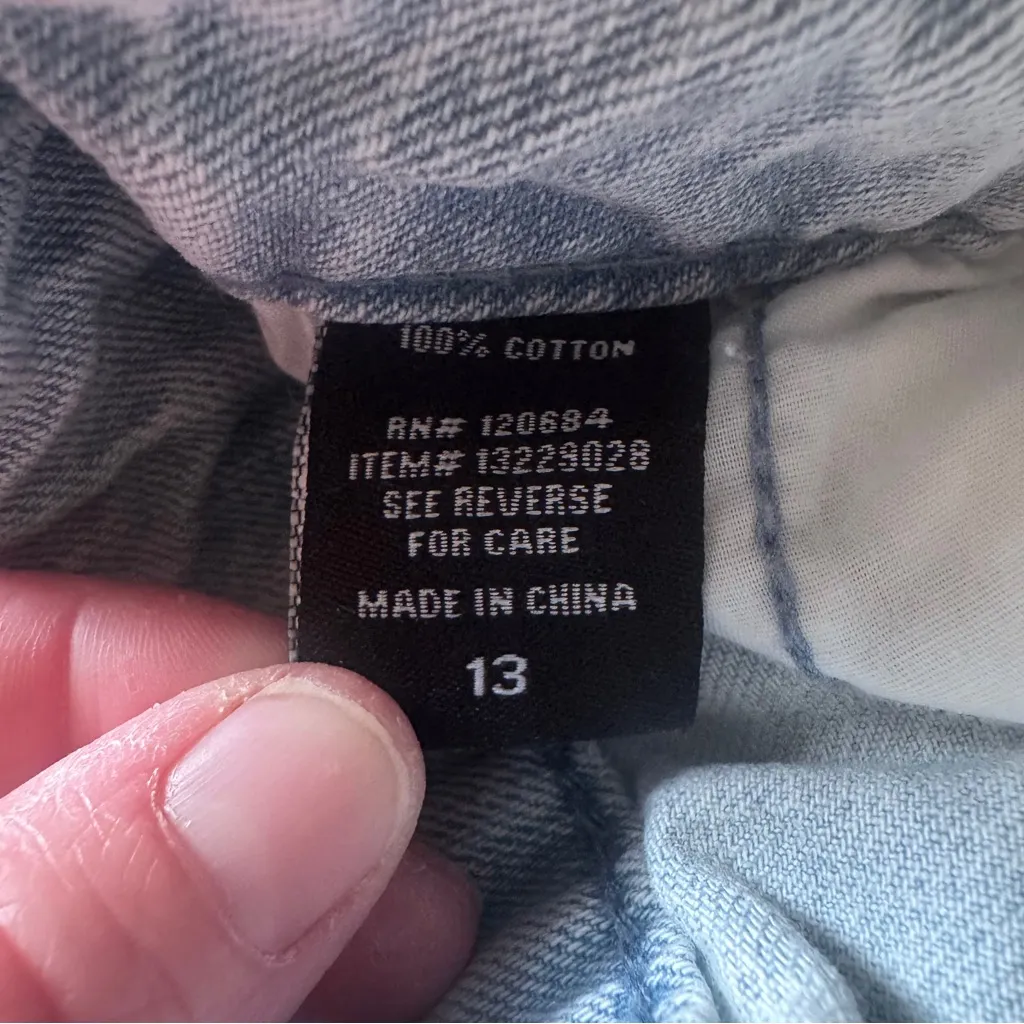 Hot Topic  Light Wash Jogger Denim Pants Size 13 - Image 10