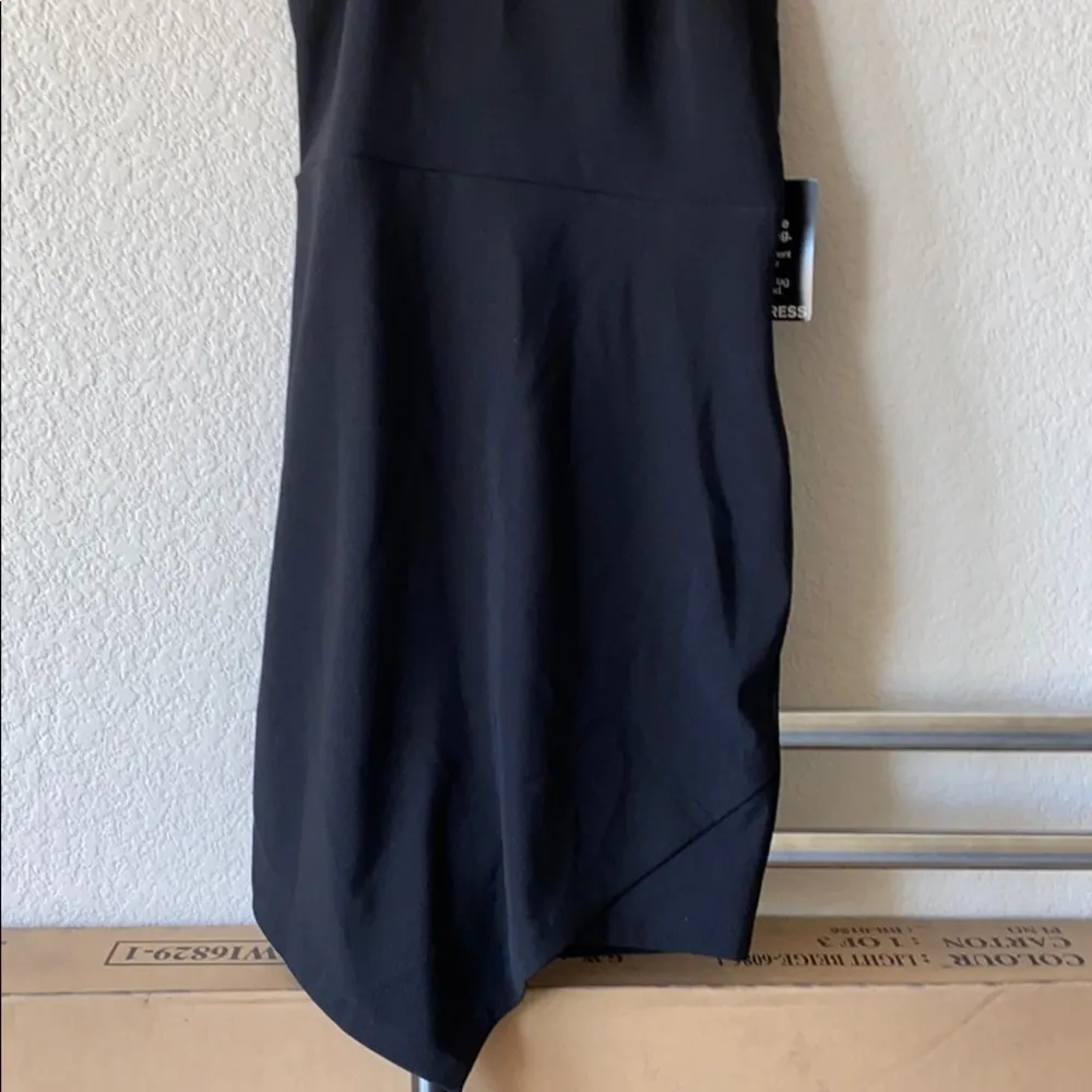 Express black body con dress LBD date night girls night Semiformal club - Image 3