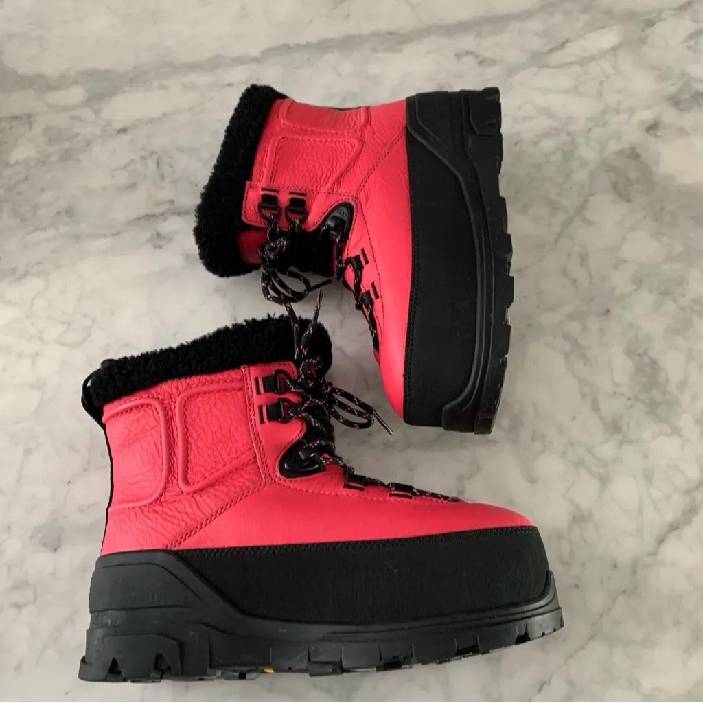 Ugg Shasta Mid Gore-Tex Boots Size 6 Women's NEW Extreme Cold Pink Leather GTX - Image 5
