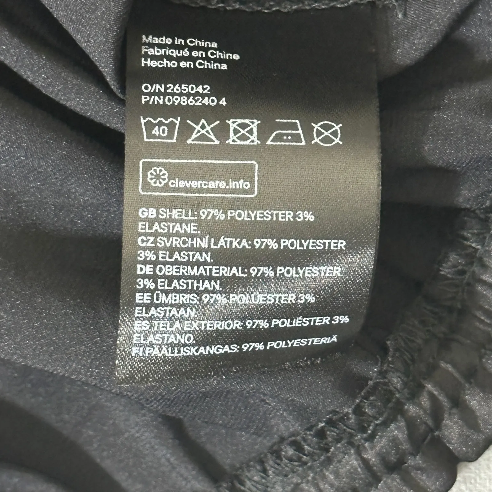 H&M Puff Sleeve Crop Top Womens M Black Satin Fairy Cottagecore Whimsigoth Y2K - Image 6