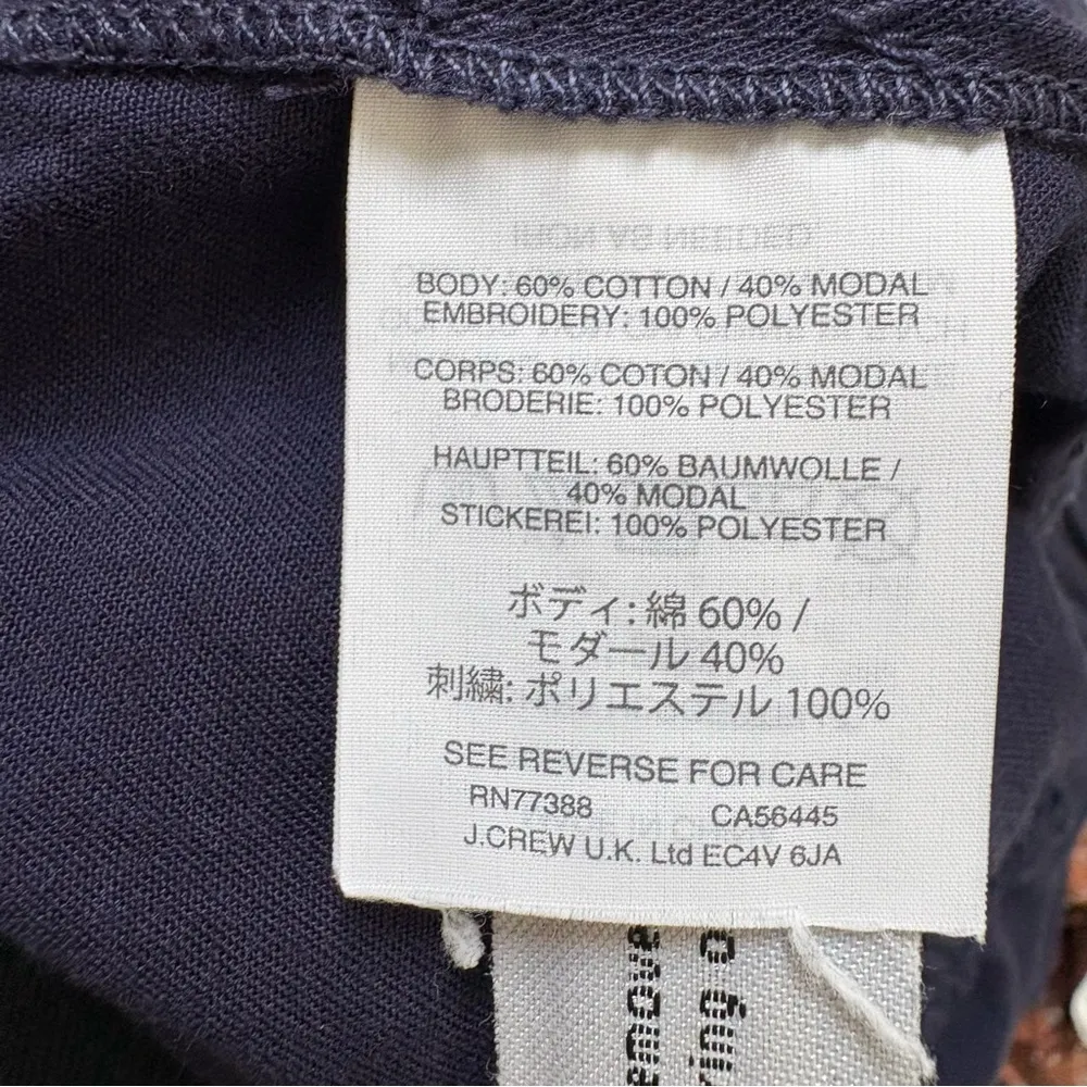 Madewell Navy Blue Embroidered Floral Shorts | Cotton Blend | Comfy | Size XS - Image 4