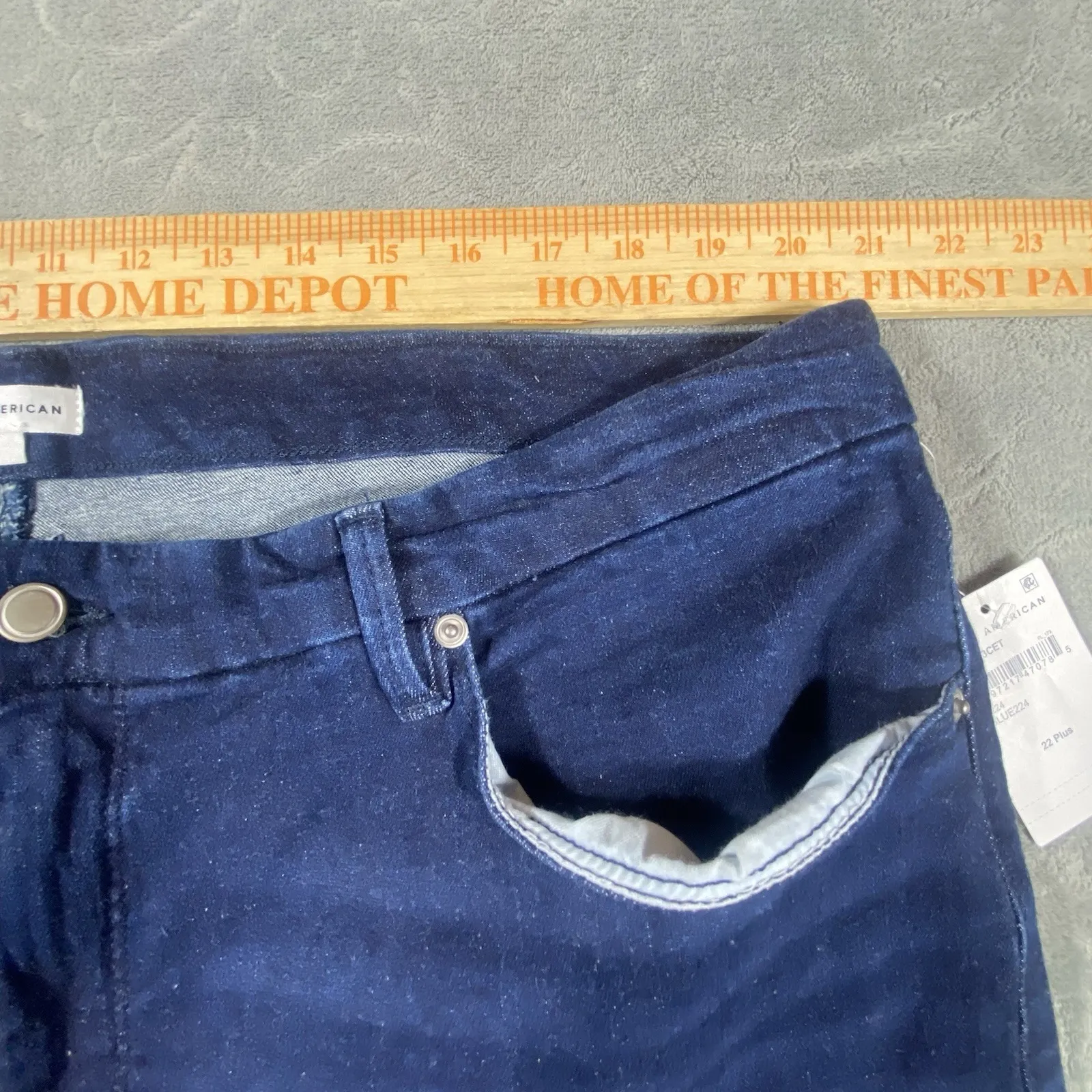 Good American Good Legs‎ Skinny Jeans 22 Plus Dark Blue Mid Rise Slimming New - Image 12