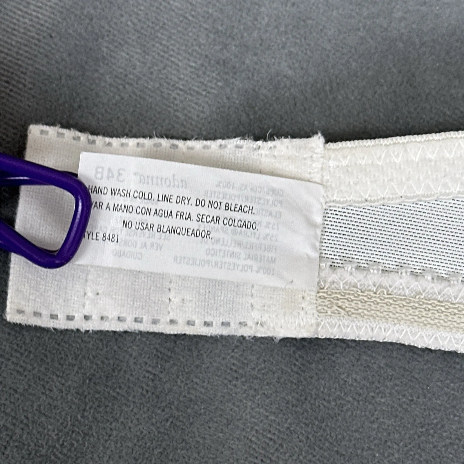 Vintage New NOS Adonna Bra Strapless Size 34B Fiberfill Lined Shimmery Underwire - Image 10