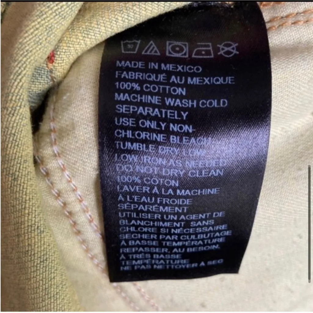 BDG Slim Straight Button Fly Green Dyed Jeans Size 30 - Image 6