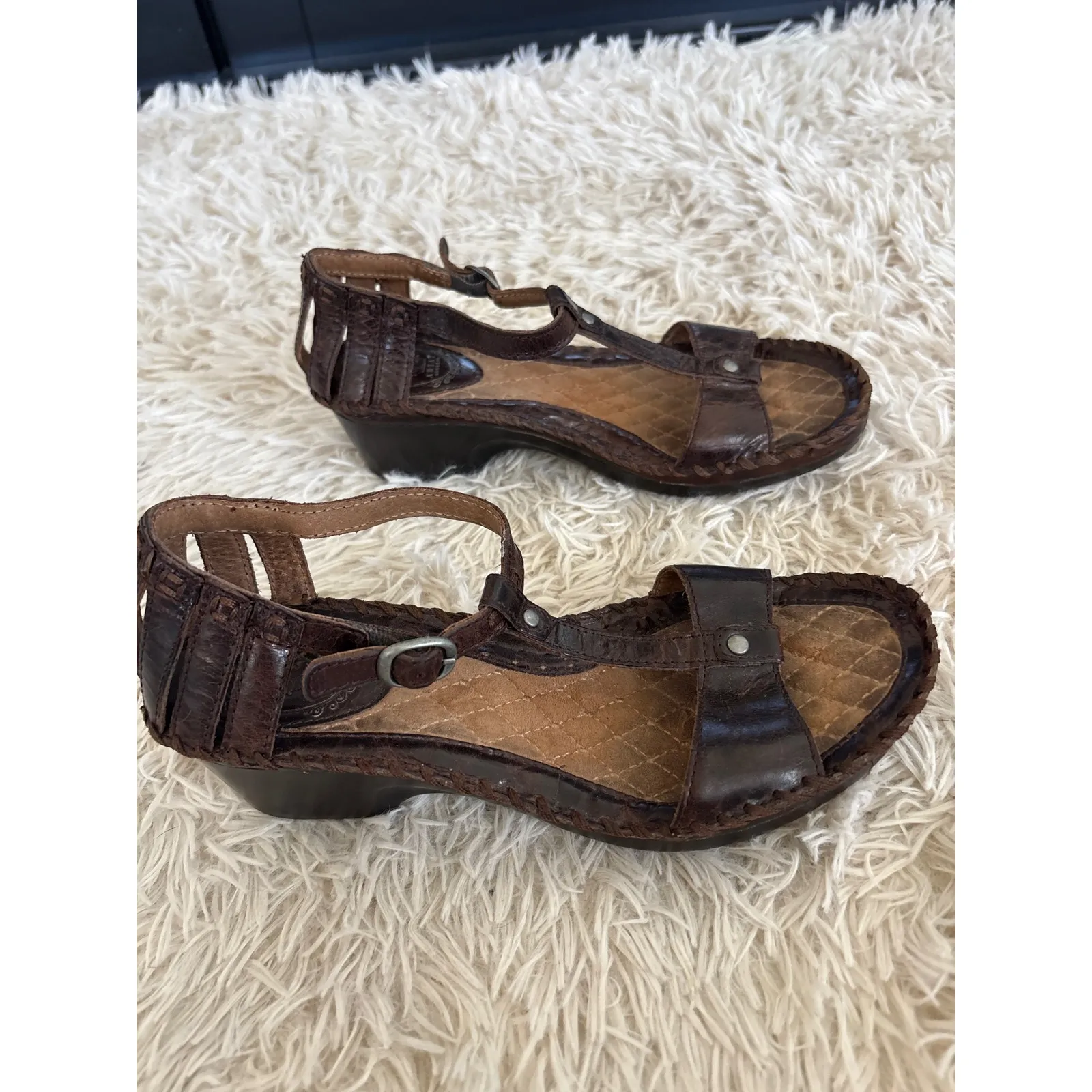 Ariat Shalimar Leather Gladiator Wedge Sandals Women's 8 - Image 3