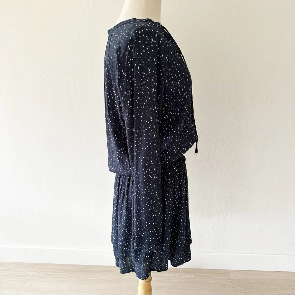 Rails Jasmine Navy Nora Mini Dress In Navy Blue White Stars | Large - Image 8