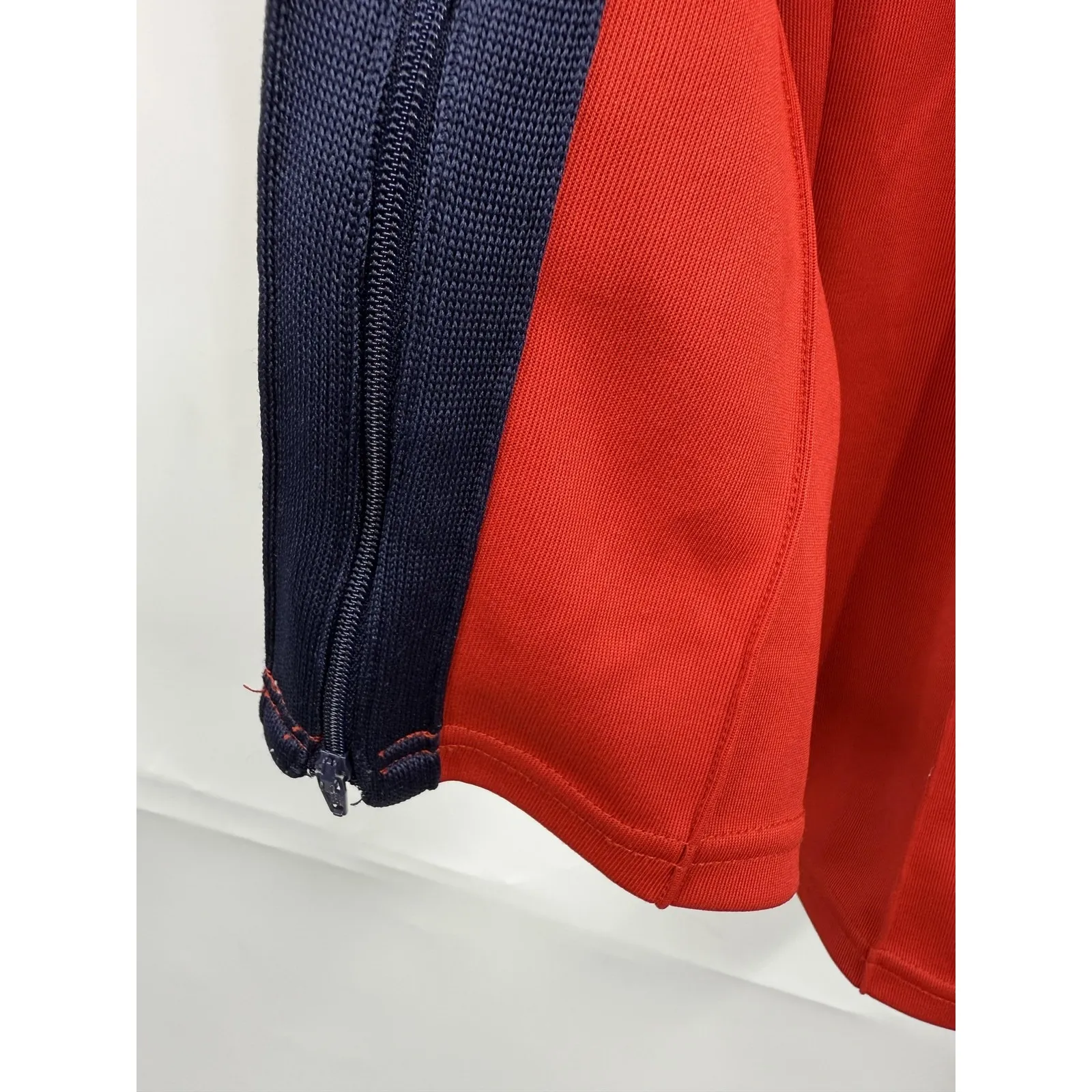 Nike Martine Rose Track Pants Mens Large‎ Red Navy Zip Hem Joggers Side Pocket - Image 3