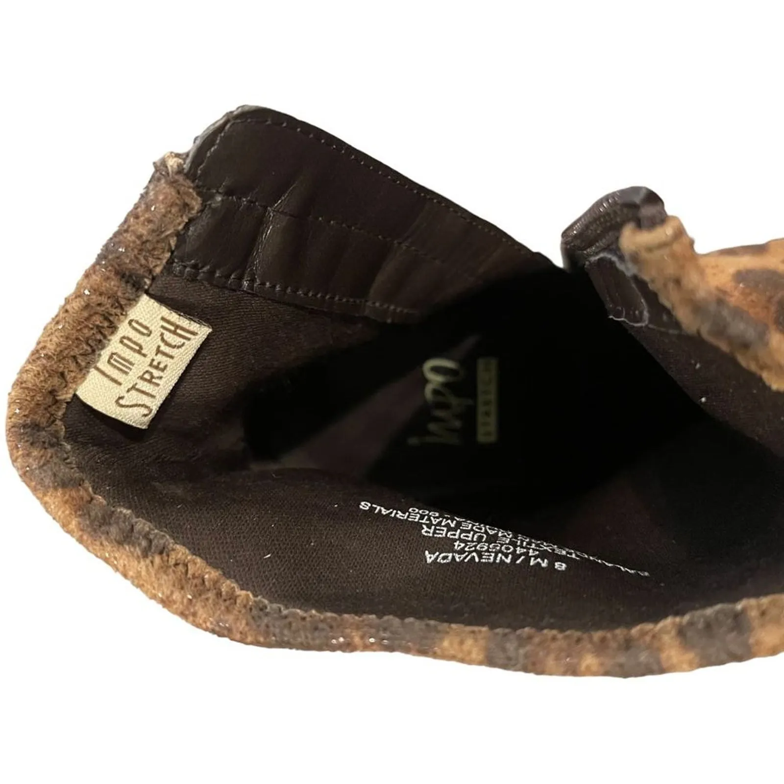 Impo Nevada Women's Brown Animal Print Kitten Heel Ankle Booties Zip Size 8M - Image 8