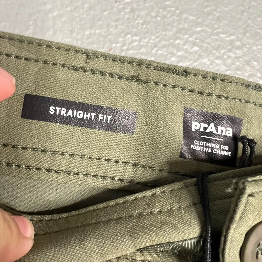 NWT Prana Halle Straight Pants Plus II in Sage‎ Camo Outdoors UPF Stretch 20W - Image 7