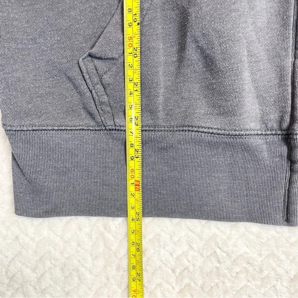 Gap Logo Gray Y2K Zip Up Hoodie Unisex Size Medium - Image 6