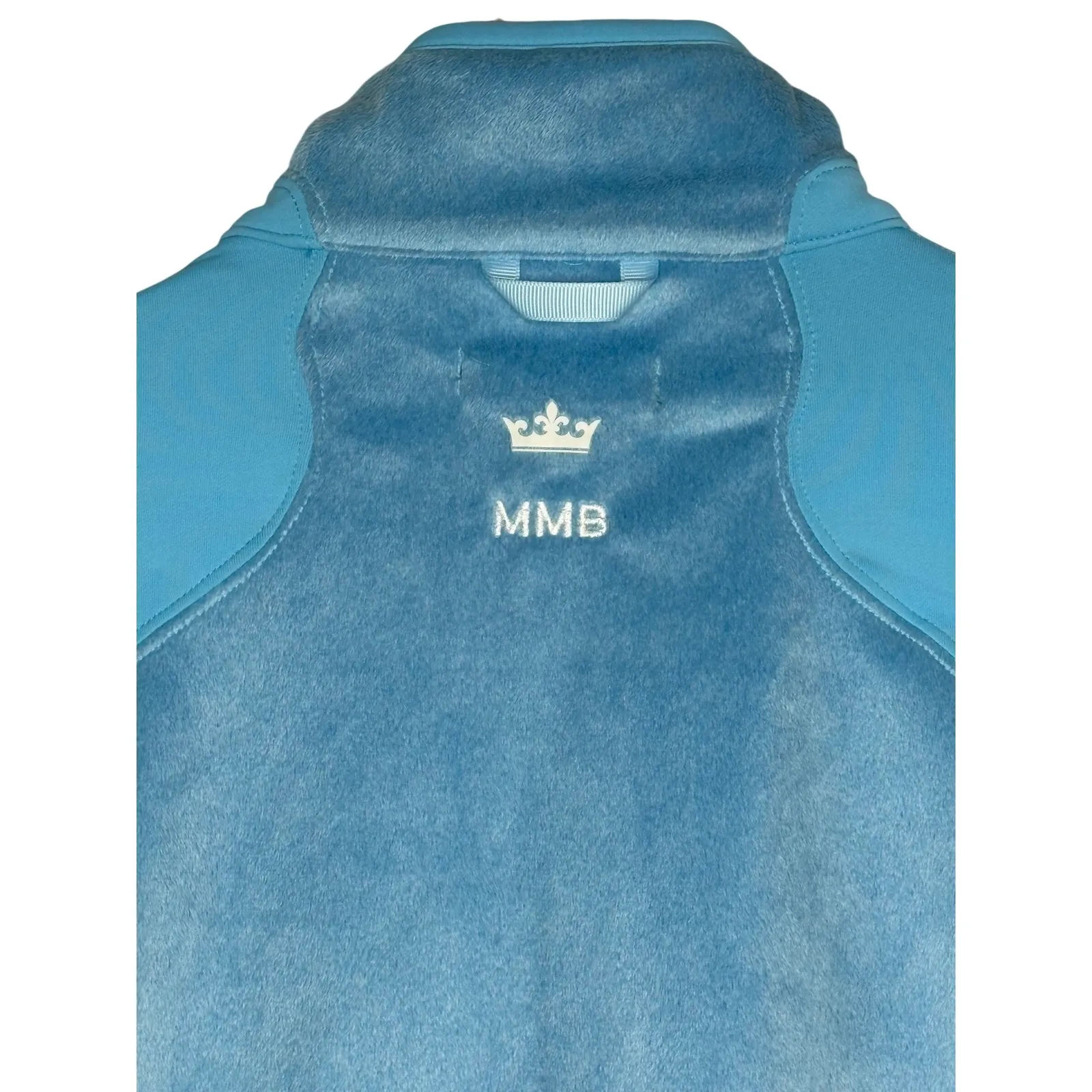 Peter Millar Sea Island Full Zip Vest Women Size Medium Blue MMB Warmth 4 Fleece - Image 4