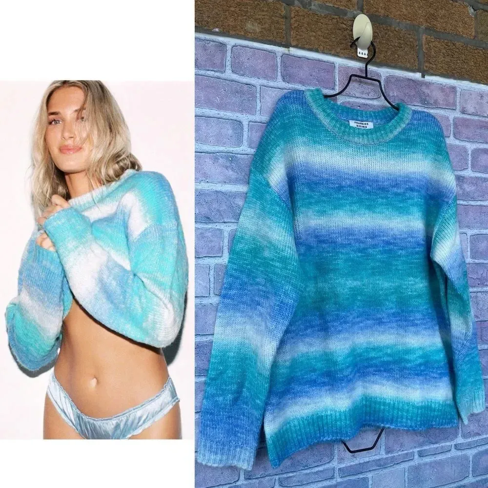 FRANKIES BIKINIS Bennie Oversized Knit Sweater S/XS - Image 3