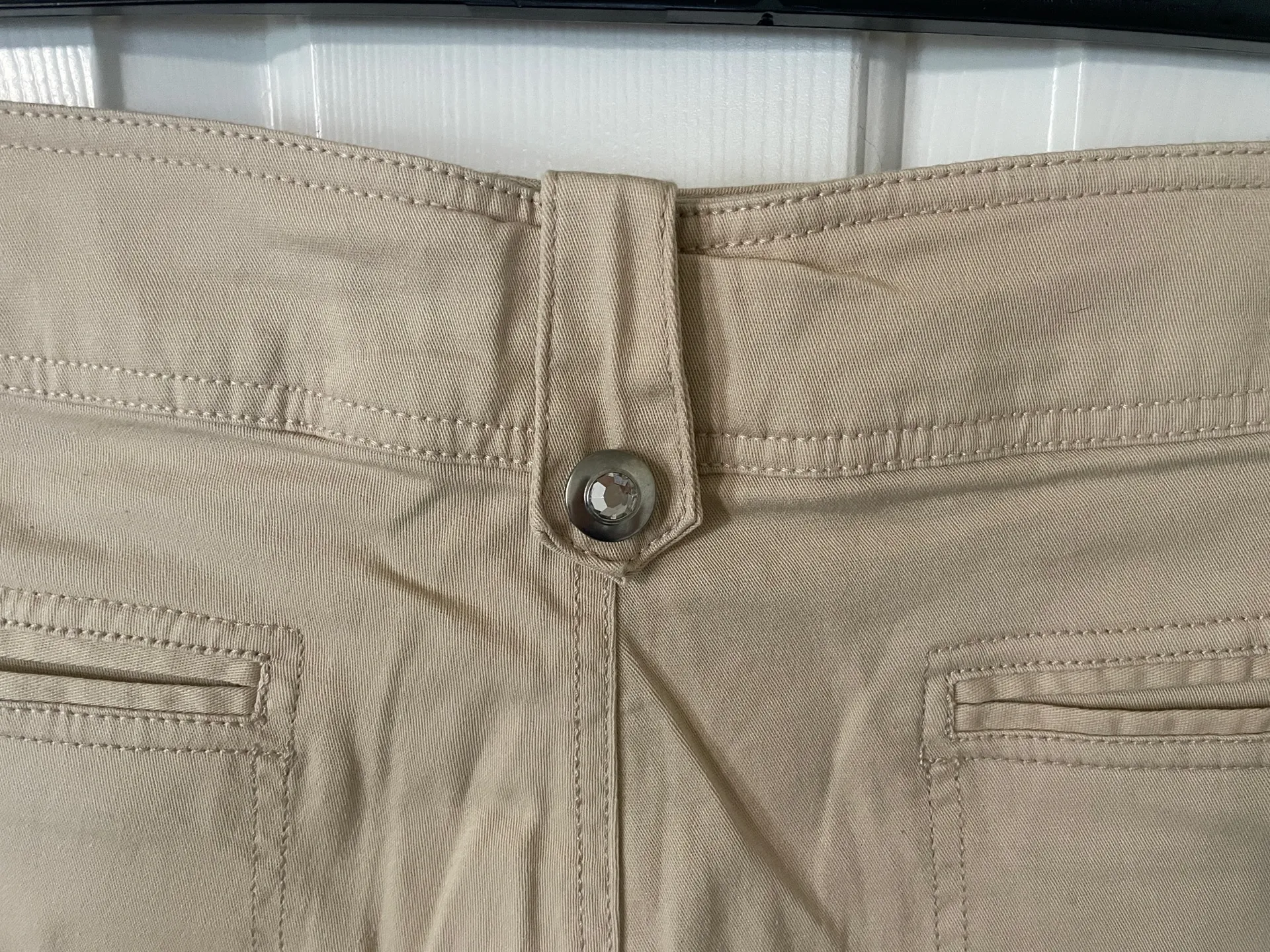 Ashley Stewart Cool Bisque Cuffed Shorts - Image 6