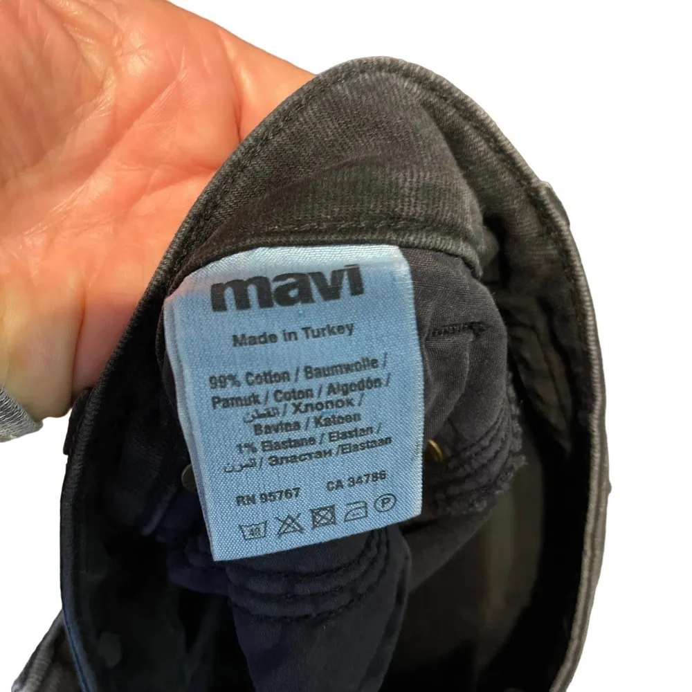 Mavi Adrianna distressed super skinny jeans black size 27 - Image 4