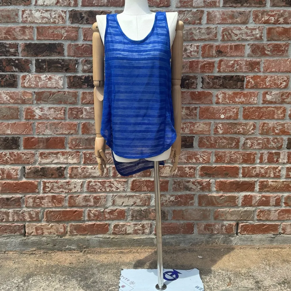 Mossimo sheer blue striped tank top / S / Excellent condition - Image 8