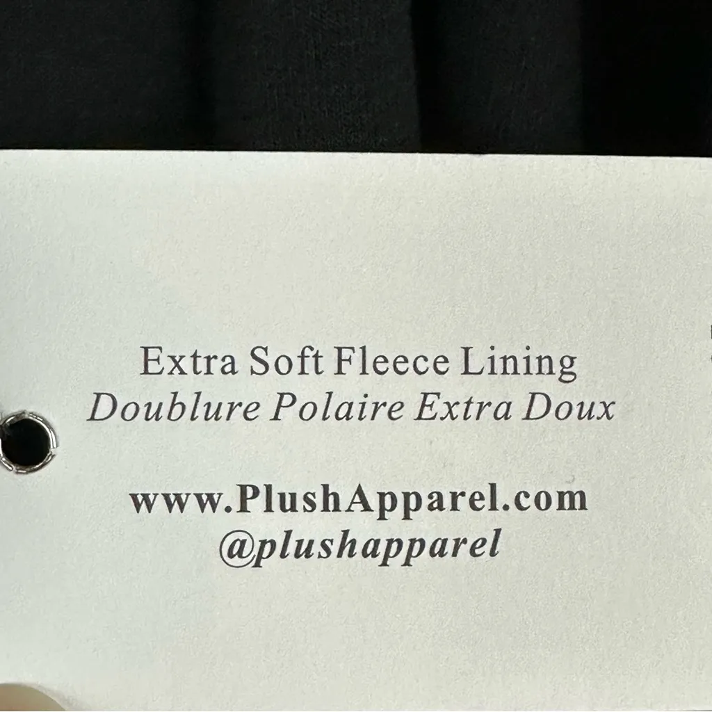 Plush Women’s Black Pink Hearts Tie Front Short Robe Hair Scrunchie Set Small - Image 5