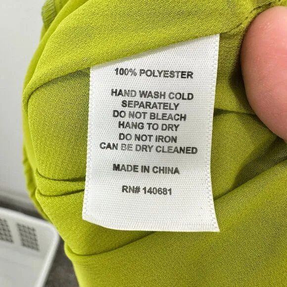 Smak Parlour Avocado & Pink Strawberry Print Woodstock Flare Dress Pinup Size M - Image 3