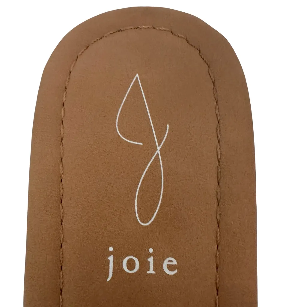 Joie Eidel Cream Canvas Ruffle Slide Sandals - Image 4