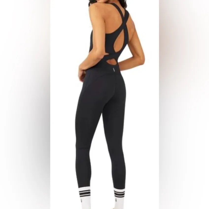 Free People Movement “Back It Up” Active Onesie Black Size M NWT - Image 2