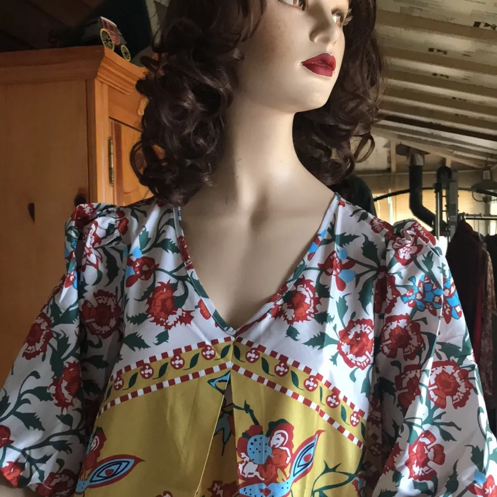 Pretty Boho Fun Print Dress Multiple Size XL - Image 2