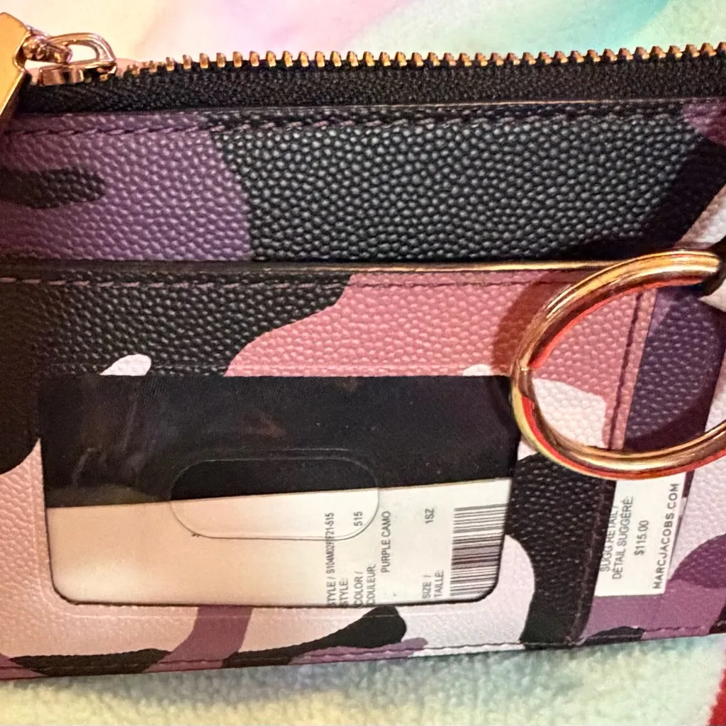 Marc Jacobs  Purple Camo Wallet - Image 3