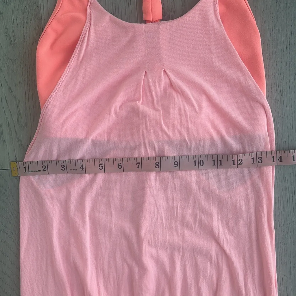 Lululemon No Limits Tank Top Pink Orange Size 6/8 - Image 6