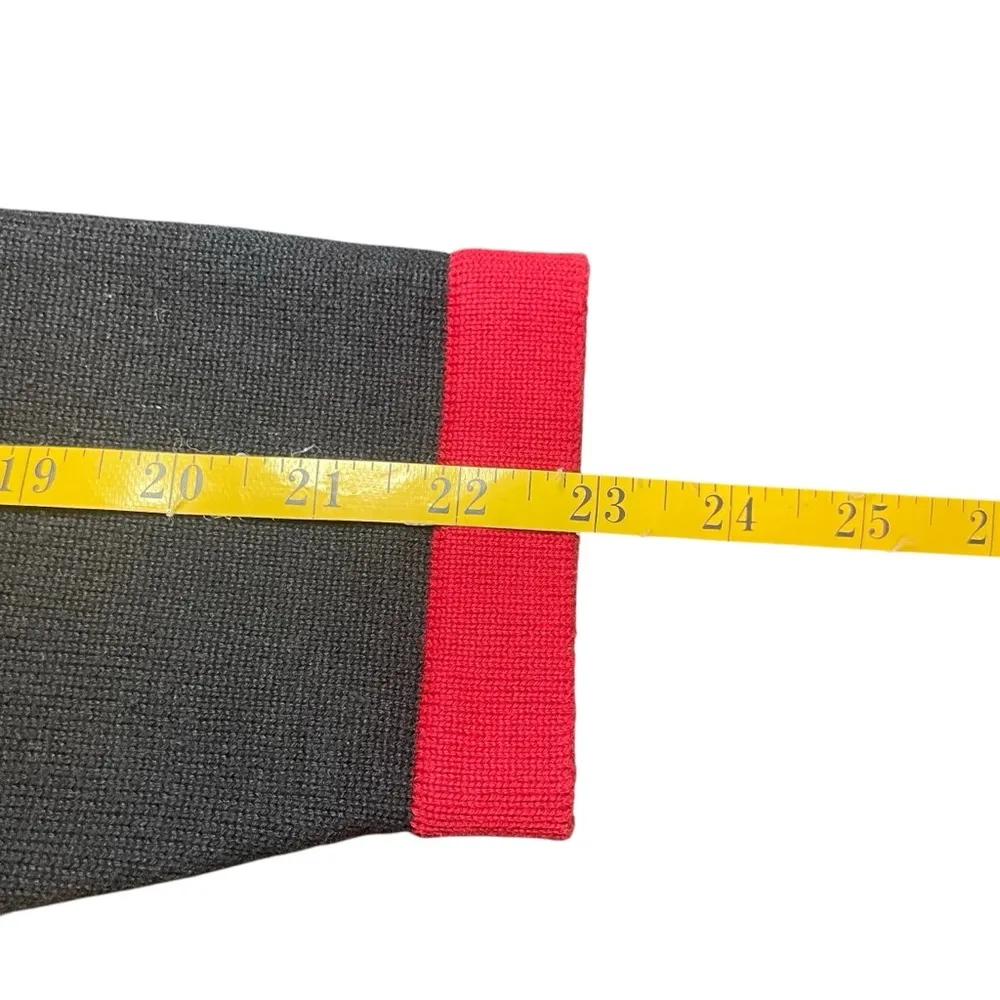 Alfred Dunner Black Red Floral Embroidered Button Front Cardigan Medium Grandma - Image 11