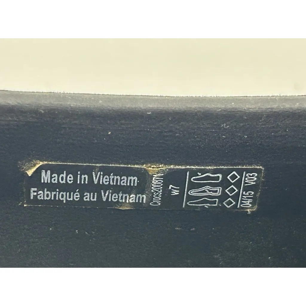 Crocs Gianna Bow Ballet Flats Women’s Size 7 Black Shoes Slip On Casual Comfort - Image 8