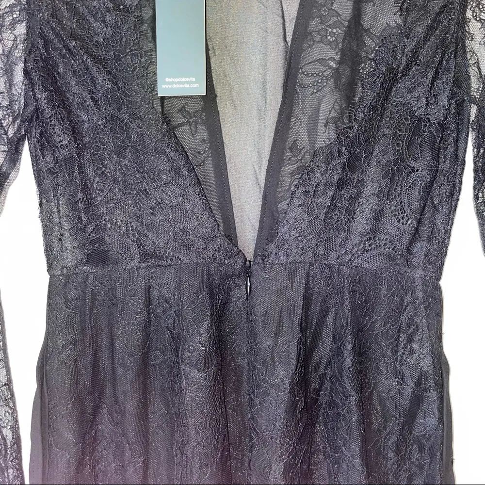 Dolce Vita Eden Black Lace Romper Size XS - Image 6
