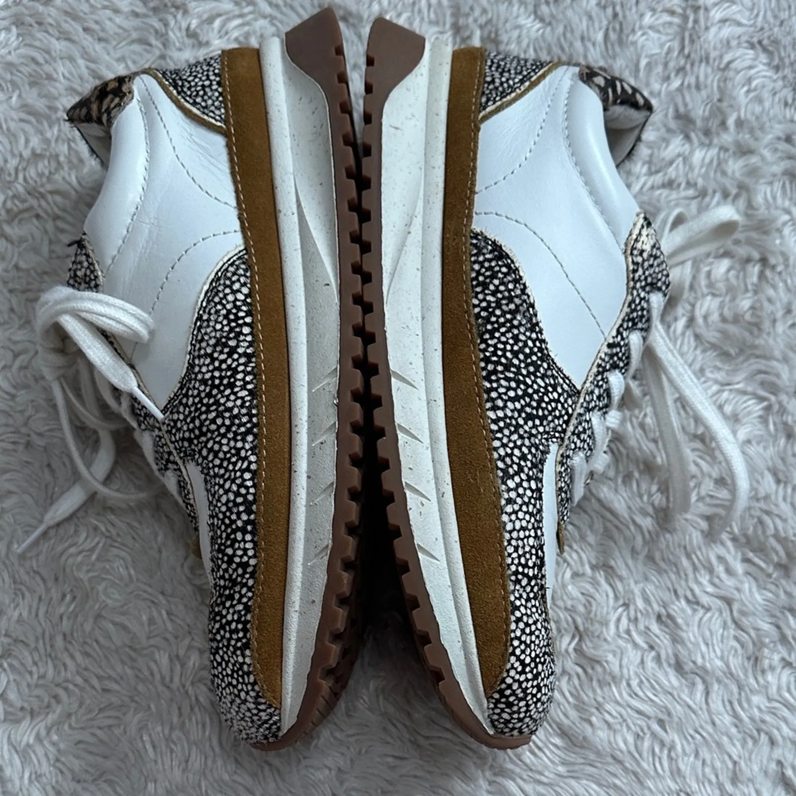 Madewell Deer Patterned Athletic Leather Cowhair Sneakers Pinterest - Image 4