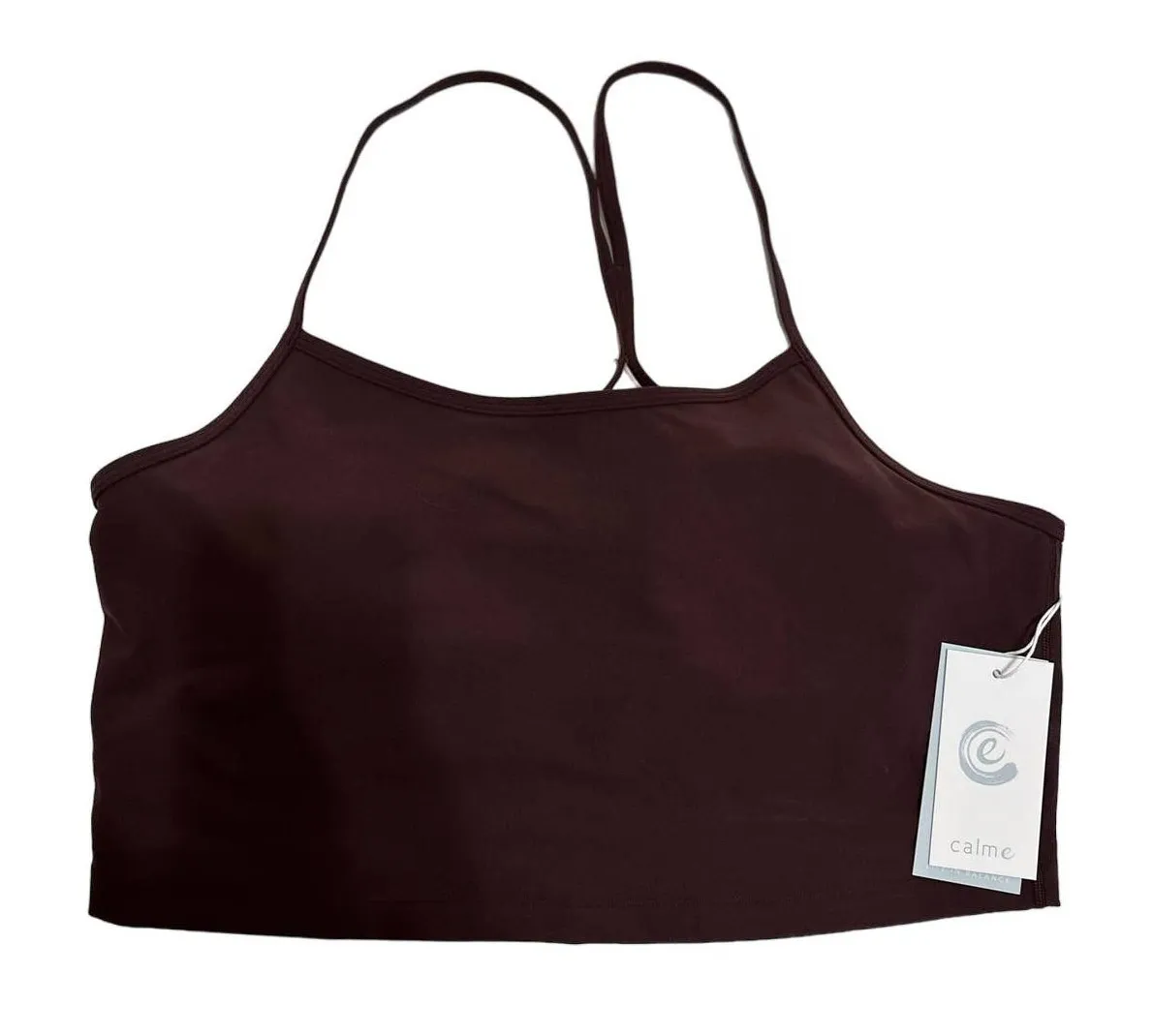 Calme by Johnny Was endurance cross back cami Maroon size XXL NEW - Image 1