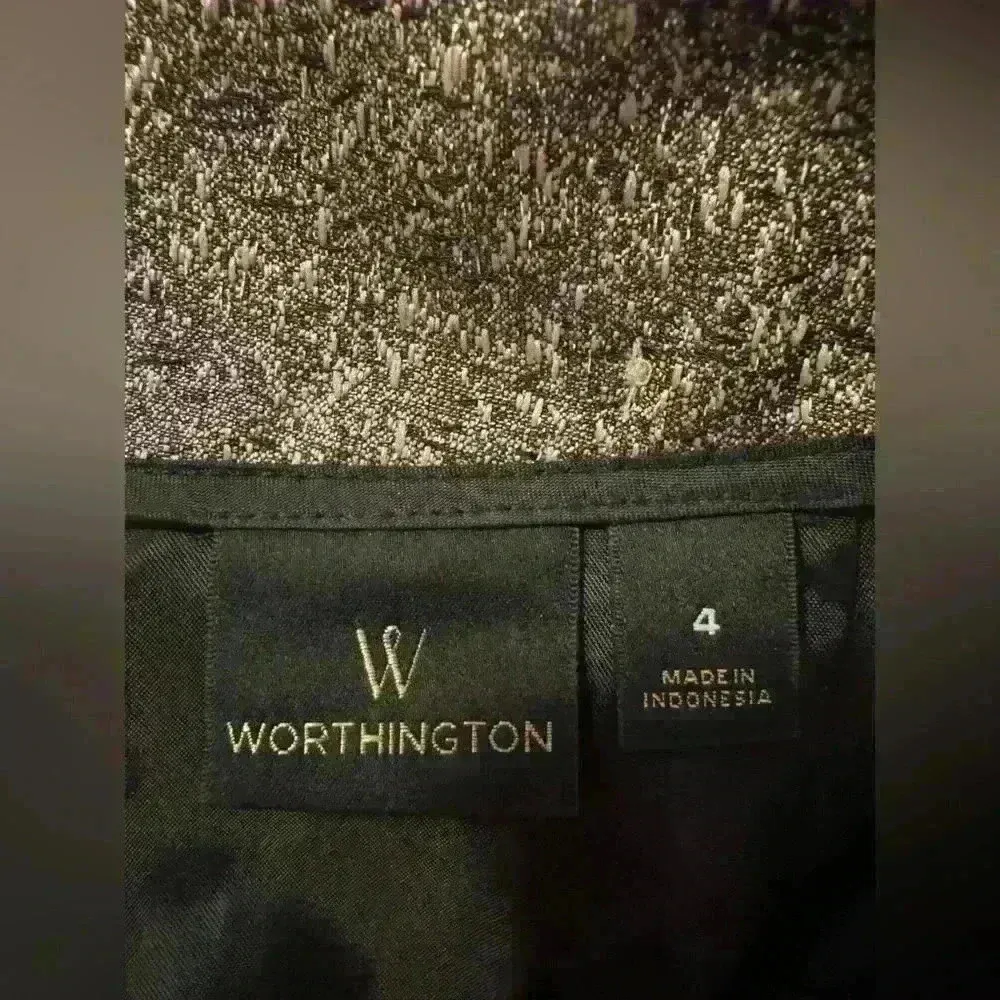 Women’s Gold&Black Worthington Pencil Line Skirt - Image 7