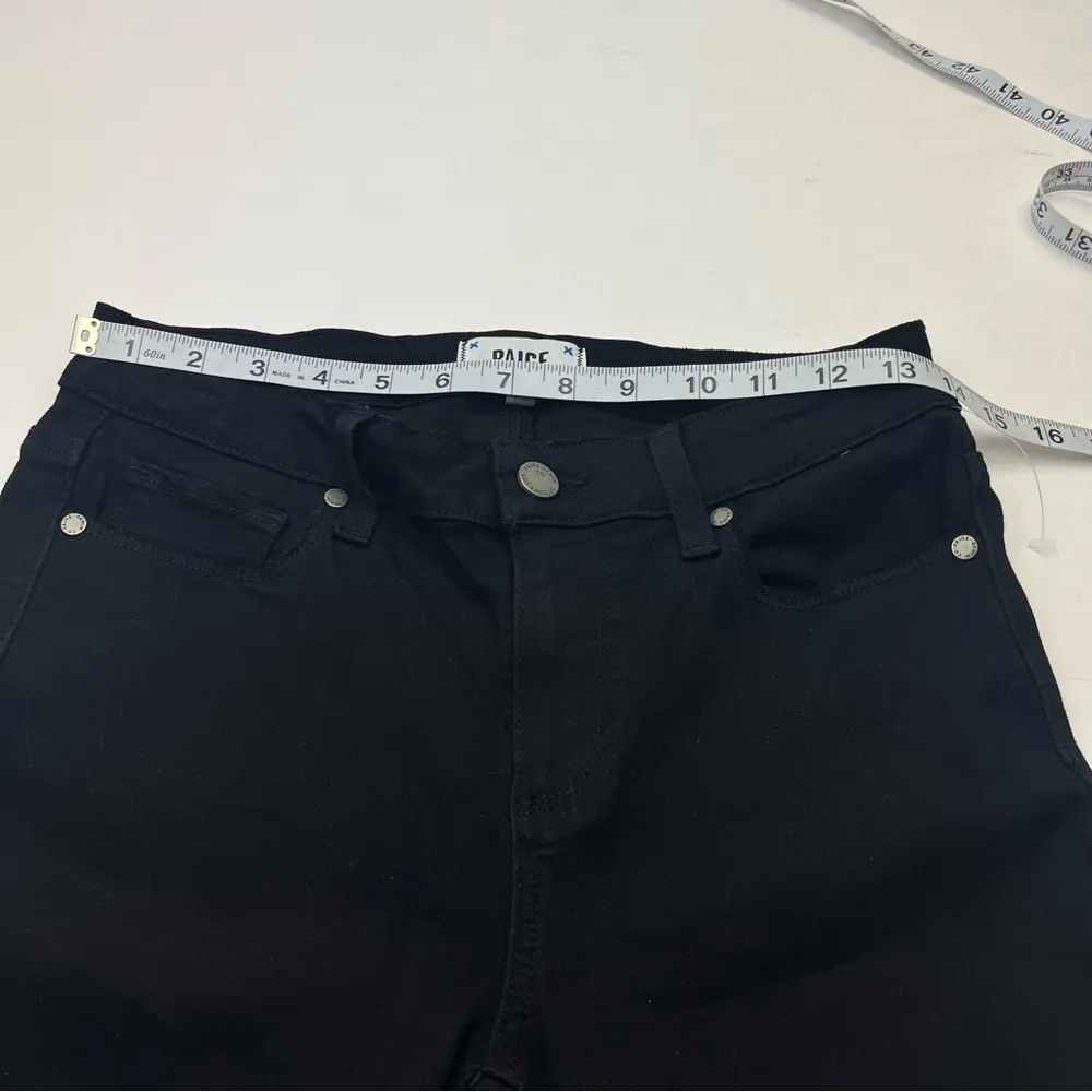 Paige Verdugo Ankle Womens SZ 27 Black Twilight Distructed Denim Jean Distressed - Image 7