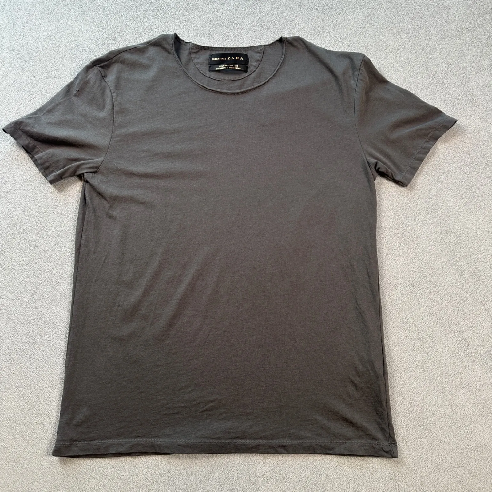 ZARA Bundle Set Essentials Deluxe Cotton T Shirt Both Size L Womens Short Sleeve - Image 2