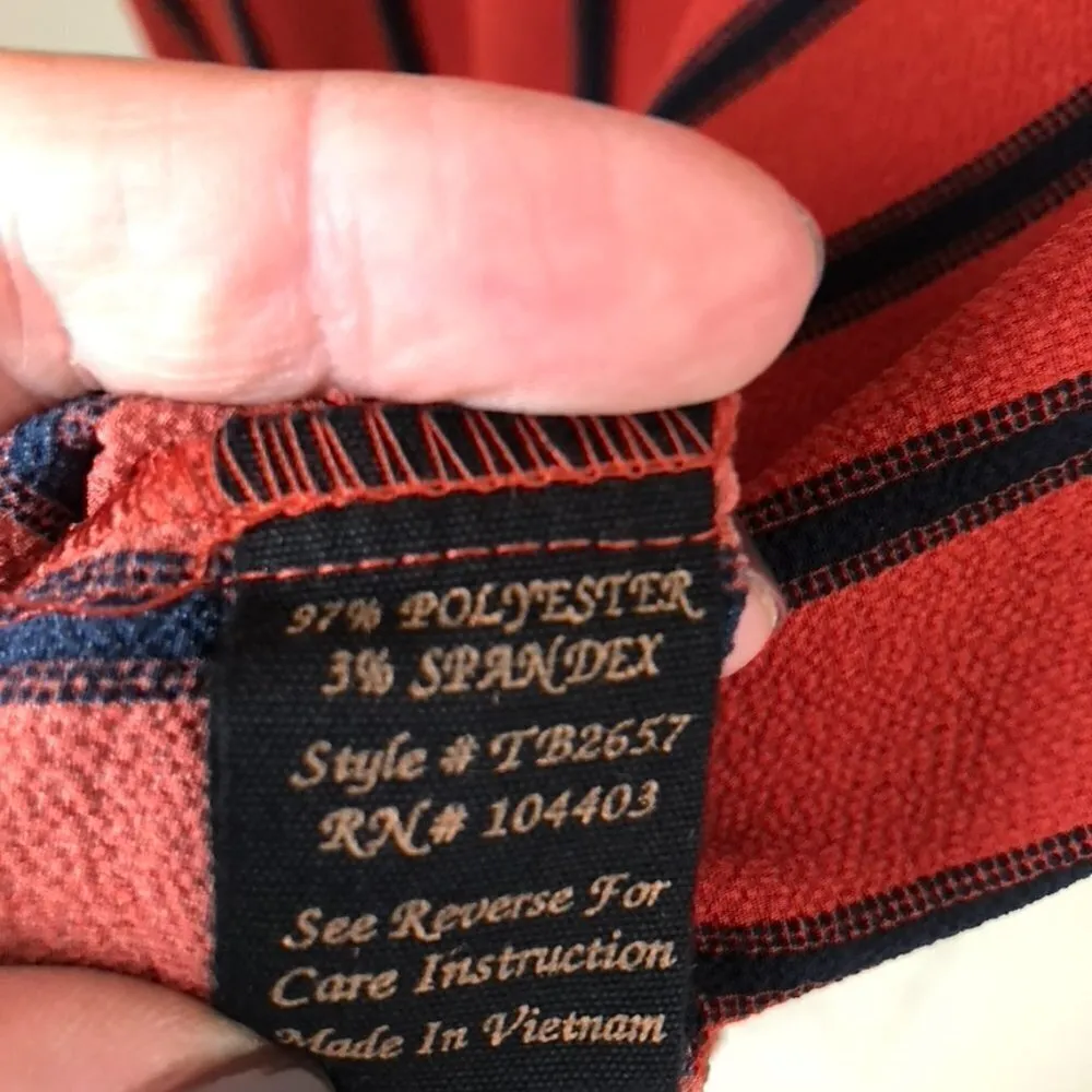 Mine Women's Cold Shoulder Short Sleeve Blouse Sz L Blue Size L - Image 9