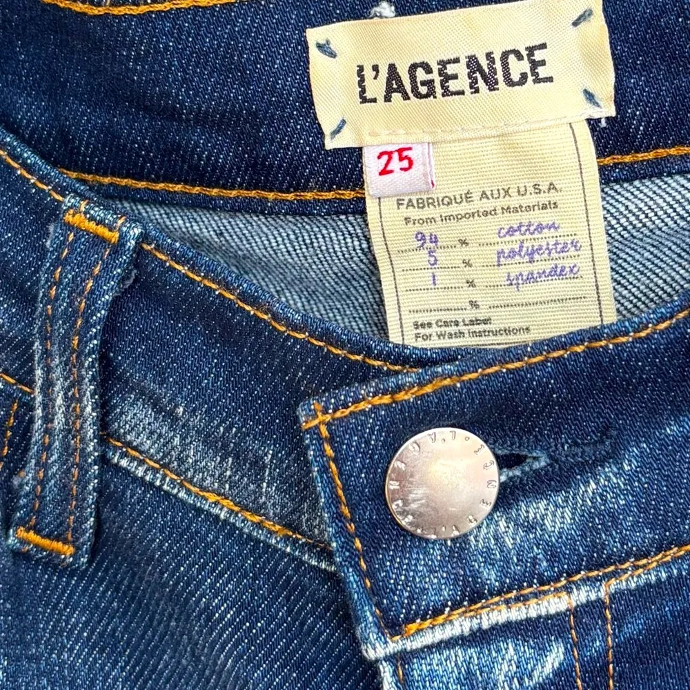 NWOTL'AGENCE Abigail French Slim Ripped Skinny Jeans In Dark Diamond Destruct 25 - Image 7