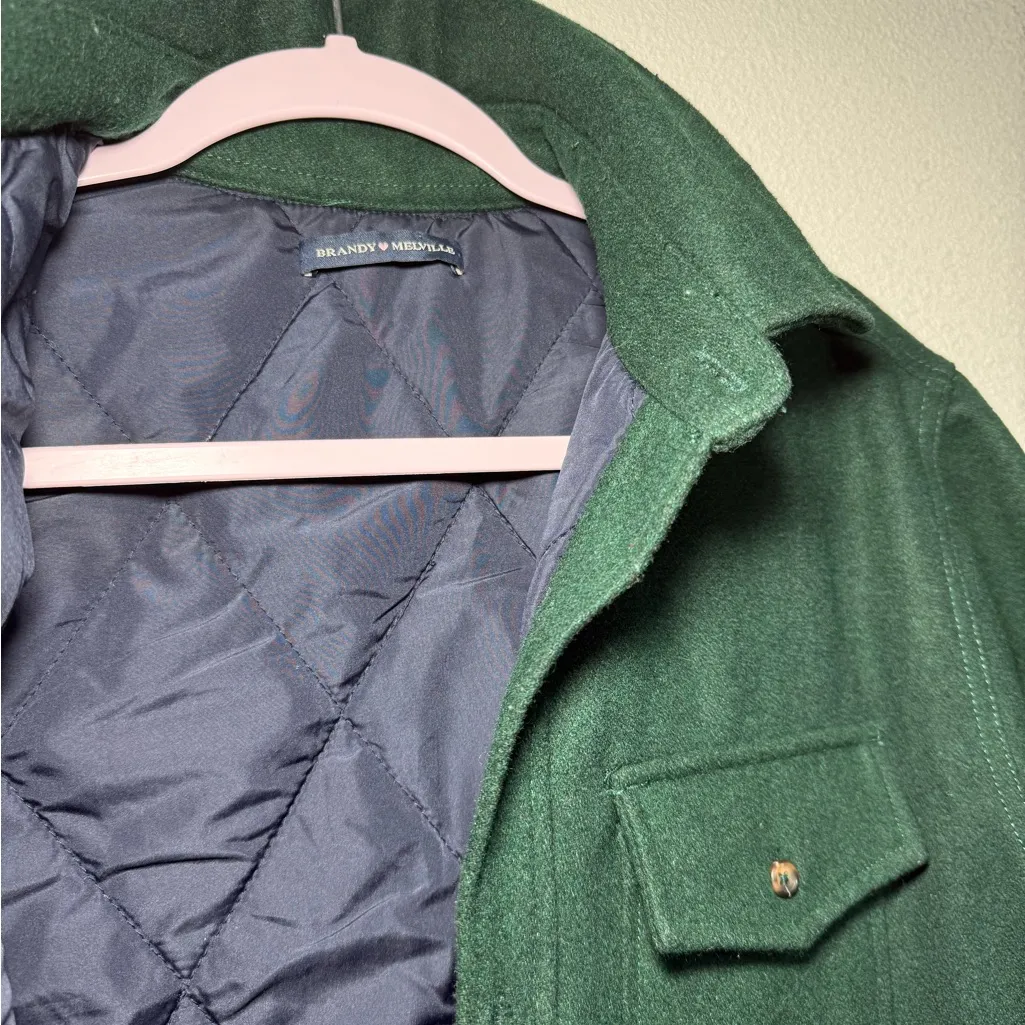 Brandy Melville Forest Green Carson Jacket - Image 8