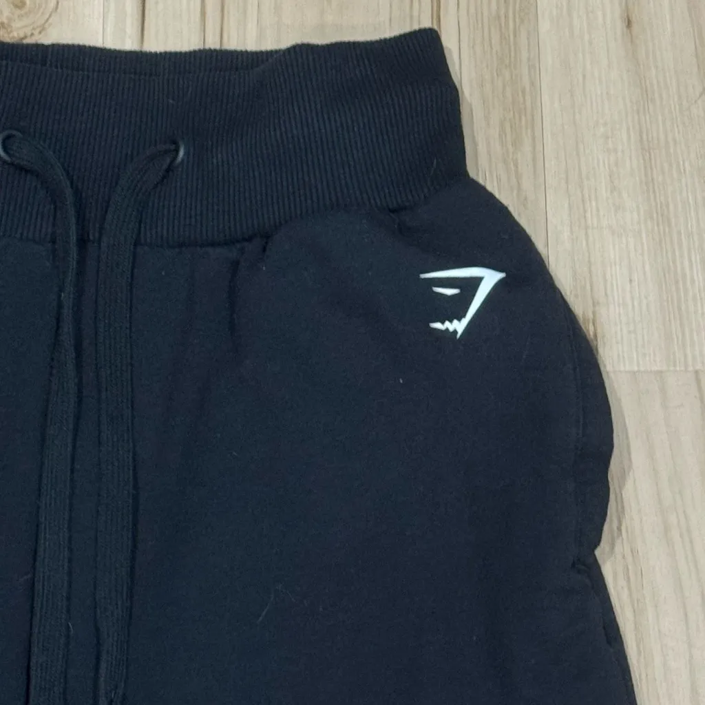 Gymshark Black Ark High Waisted Joggers with Ankle Ties Women’s Medium - Image 4