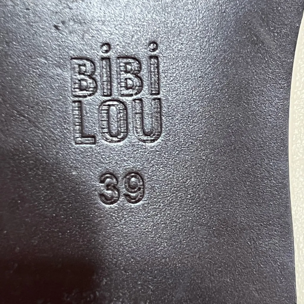 Bibi Lou Molly Backless Loafers Gold Metal Leather Anthropologie Cream Loafers Size 9 - Image 10