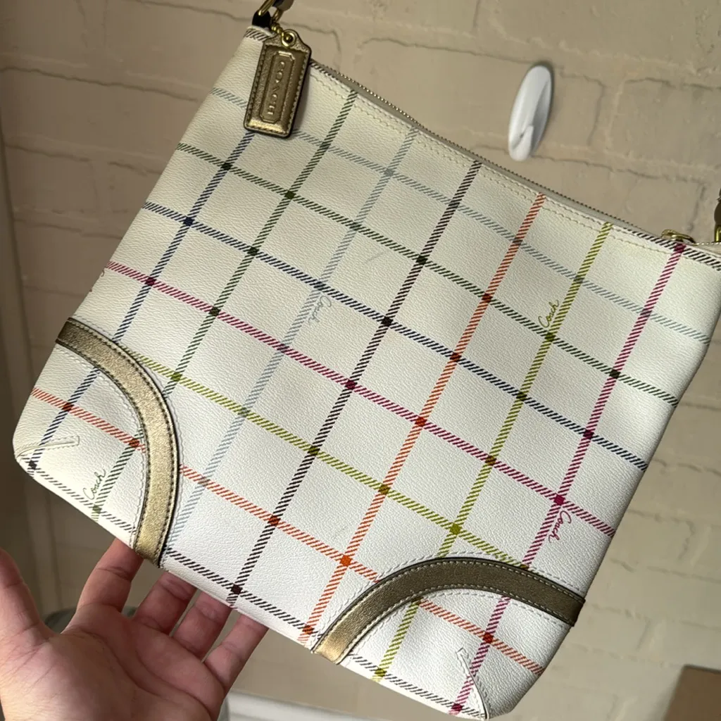 COACH Peyton purse Tattersall File Crossbody - Image 4