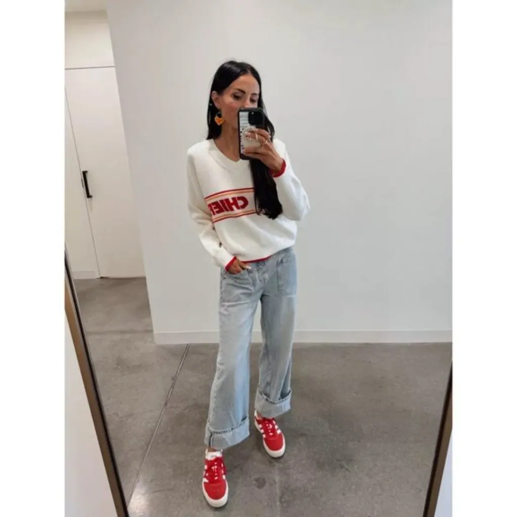 FREE PEOPLE We the Free Palmer Cuffed Baggy Jeans Wash La La Land Size US 27 NWT - Image 15