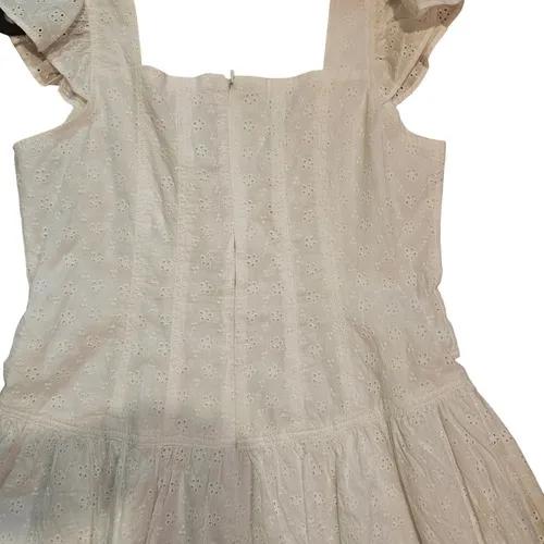 Chelsea & Violet Seamed Eyelet Mini‎ Dress sz 10 - Image 3