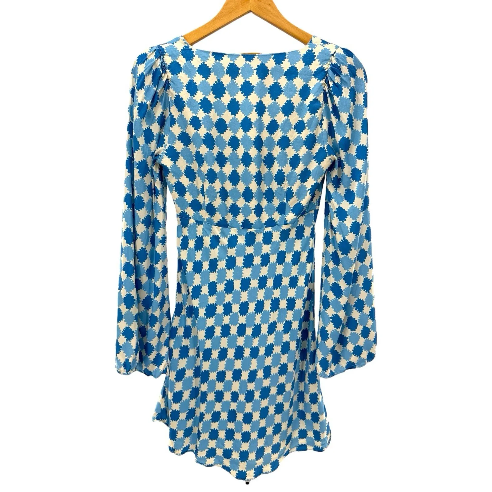 KITRI Rosalie Blue And White Mini dress Blue And White Flare Dress Size 4‎ - Image 8