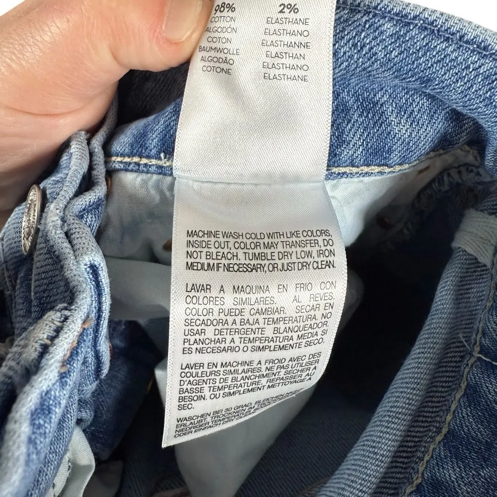 Mother Denim High Waisted Hiker Hover Straight Leg in Slay It With Flowers 25 Blue - Image 14